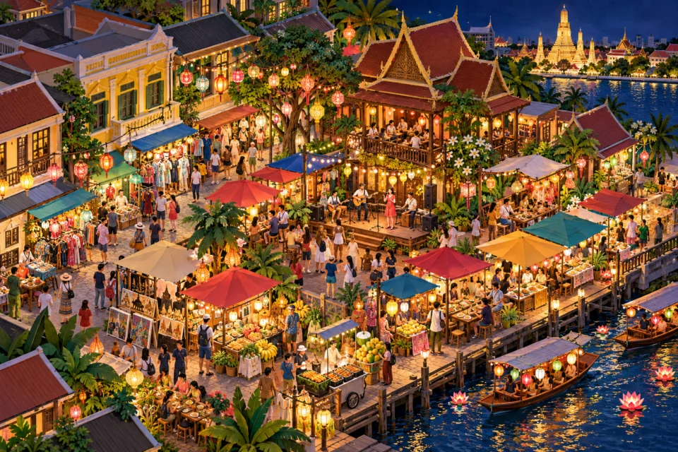 Khao San and Patpong Night Streets · Design B · AI DEMO