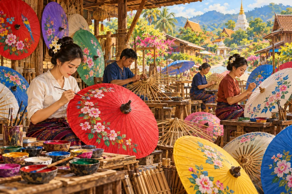 หมู่บ้านร่มบ่อสร้าง เชียงใหม่