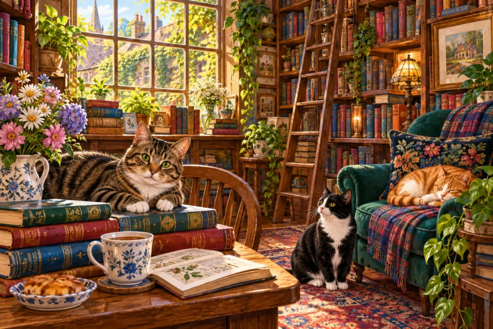 แมวในร้านหนังสืออบอุ่น ภาพจิ๊กซอว์ Little Joys