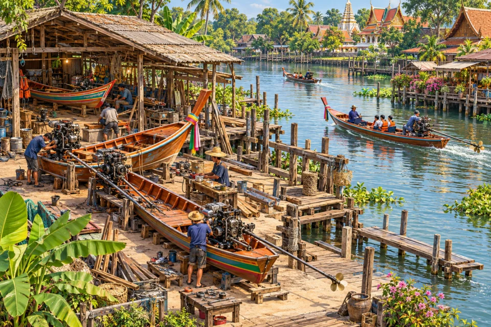 Thai Longtail Boats · Design B · AI DEMO