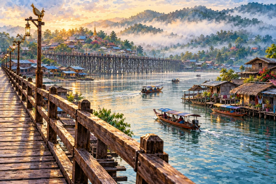 สะพานมอญ · สังขละบุรี