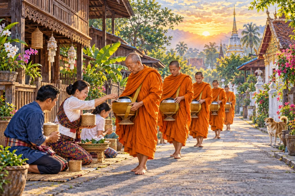เช้าแห่งเมตตา · พระบิณฑบาต