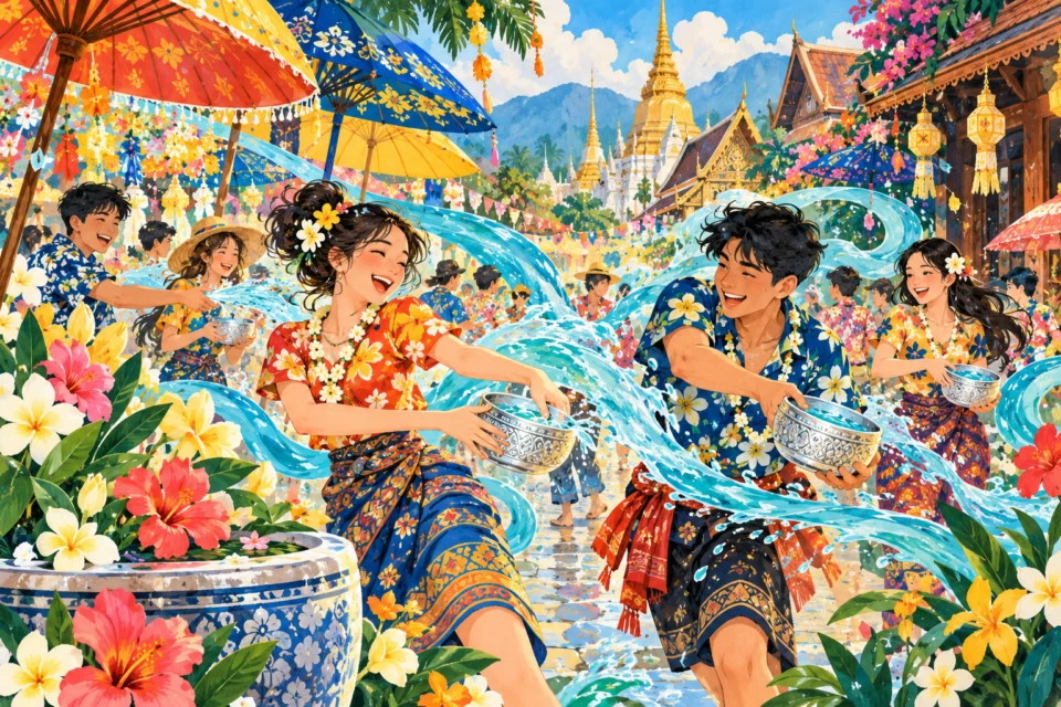 เทศกาลสายน้ำ / Playful Poster