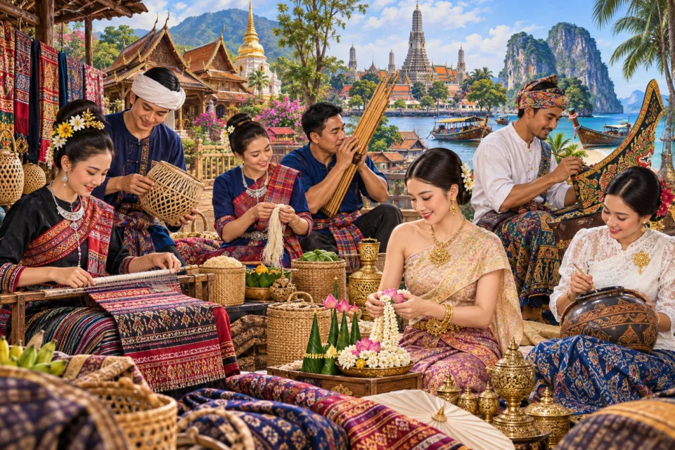 ผ้าและผู้คน · สี่ภาคของไทย