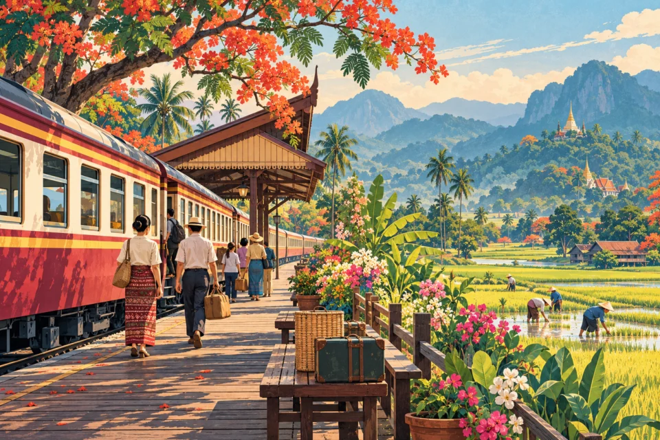รถไฟไทย / กราฟิกร่วมสมัย
