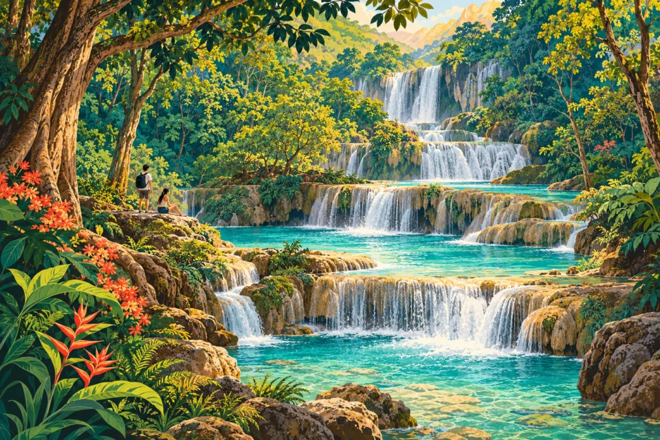 Erawan Falls · Design B · AI DEMO