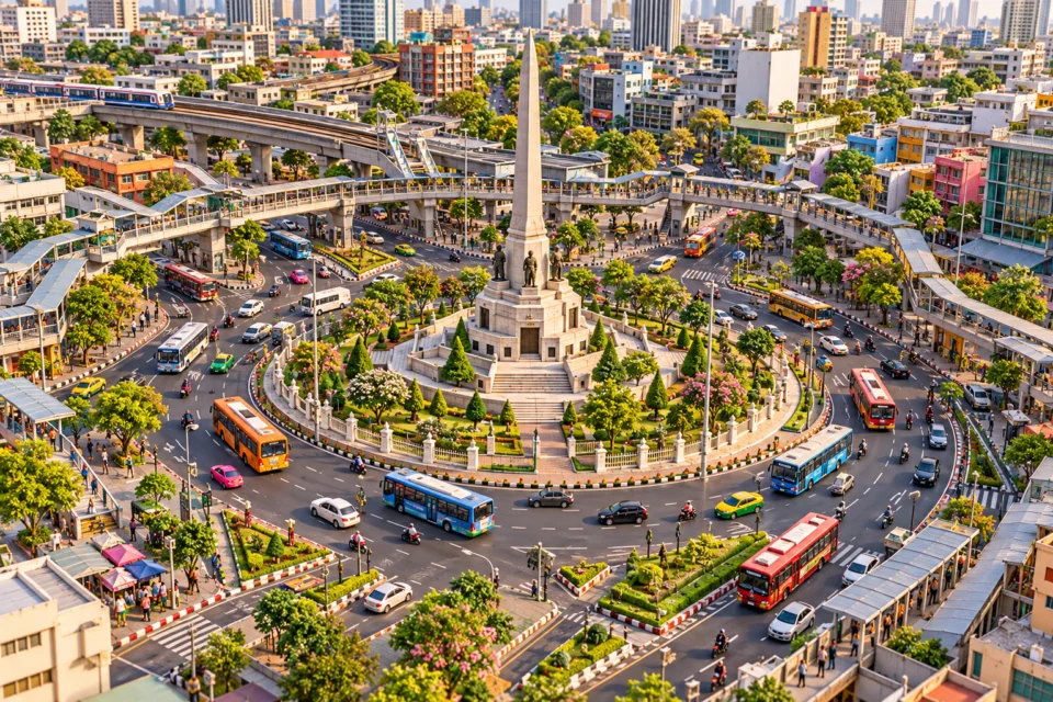 อนุสาวรีย์ชัยสมรภูมิ · จังหวะของเมือง / โลกเล็กในมุมใหม่