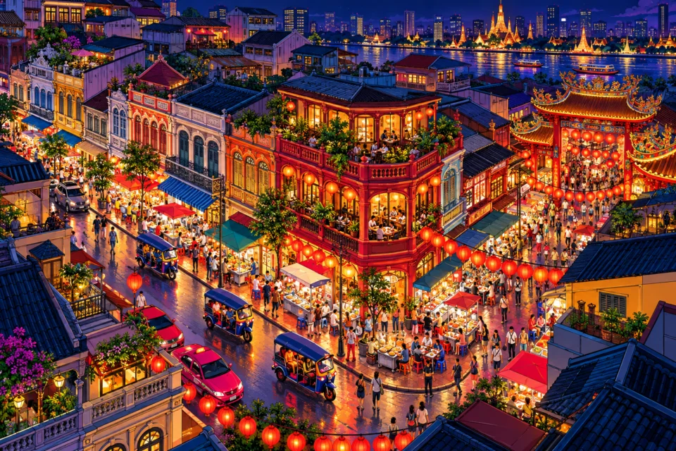 Yaowarat Night · Design B · AI DEMO