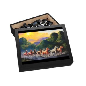 จิ๊กซอว์ 500 ชิ้น Silapin ภาพม้า 8 ตัว แบบที่ 1 #B002