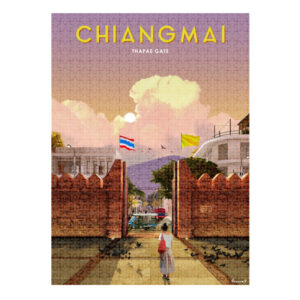 จิ๊กซอว์ 1000/500 ชิ้น A journey in Posters - Thapae Gate, Chang Mai - Image 3