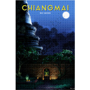 จิ๊กซอว์ 1000 ชิ้น A journey in Posters - Wat Umong, Chaing Mai - Image 2