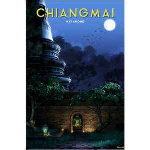 จิ๊กซอว์ 1000 ชิ้น A journey in Posters - Wat Umong, Chaing Mai