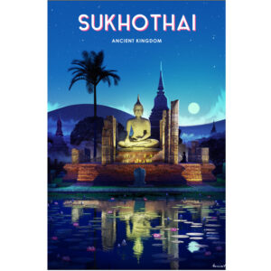 จิ๊กซอว์ 1000 ชิ้น A journey in Posters - Ancient Kingdom, Sukhothai