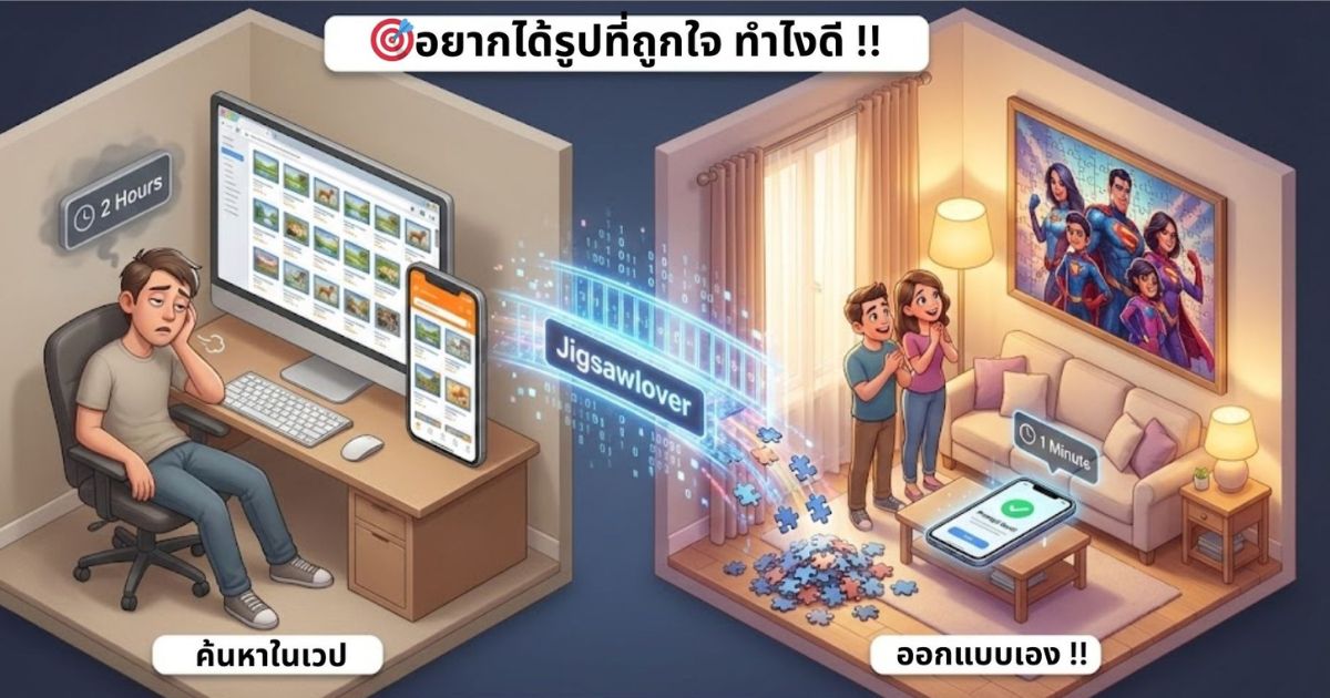 jigsaw custom จิ๊กซอว์รูปตัวเอง