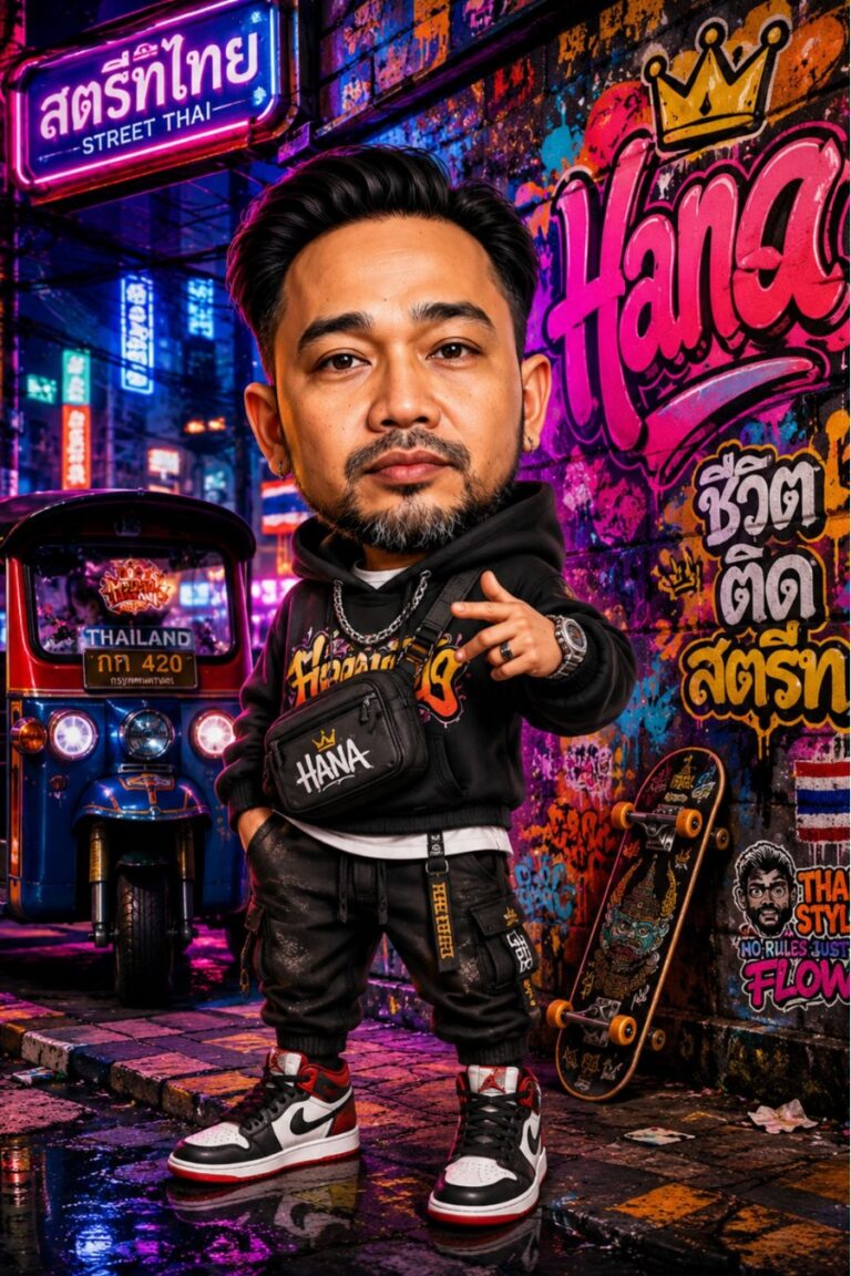 Thai Street Chibi / Urban Graffiti Cartoon
